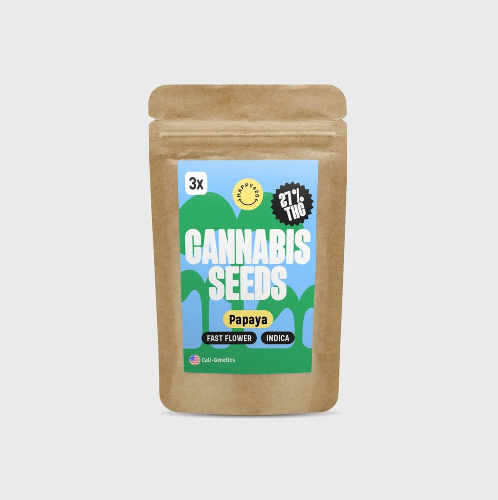 Cali Genetics Papaya 27% THC 🌱 fast flowering Cannabissamen 3 Stück - Hanfify