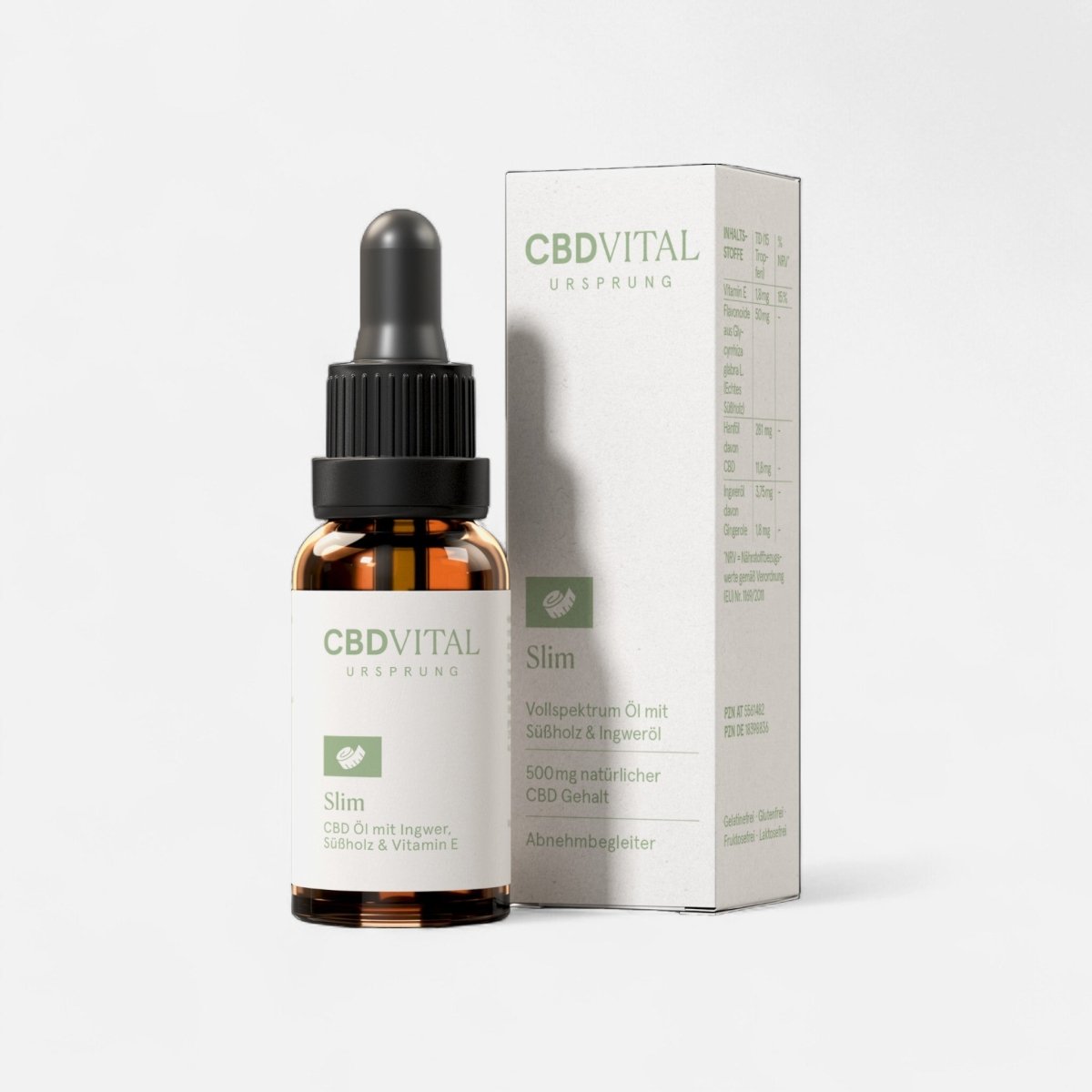 CBD Ursprung SLIM Öl 20 ml - Hanfify