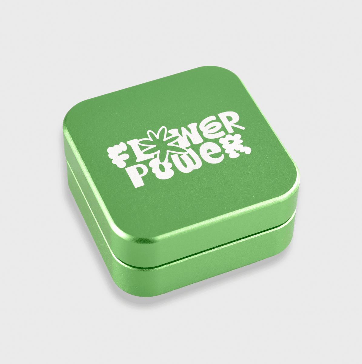 Flower Power Quattro Grinder Headshop Green - Hanfify