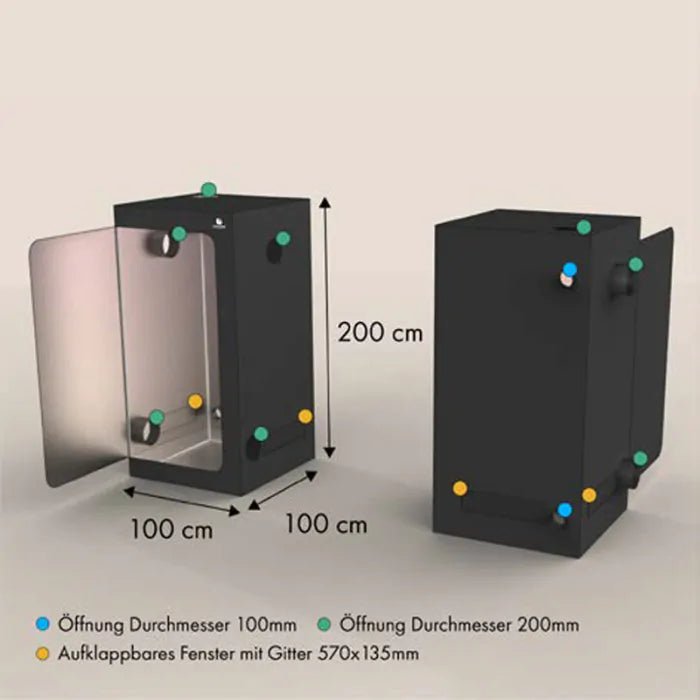 Growbox Komplettset L+ Growshop - Hanfify