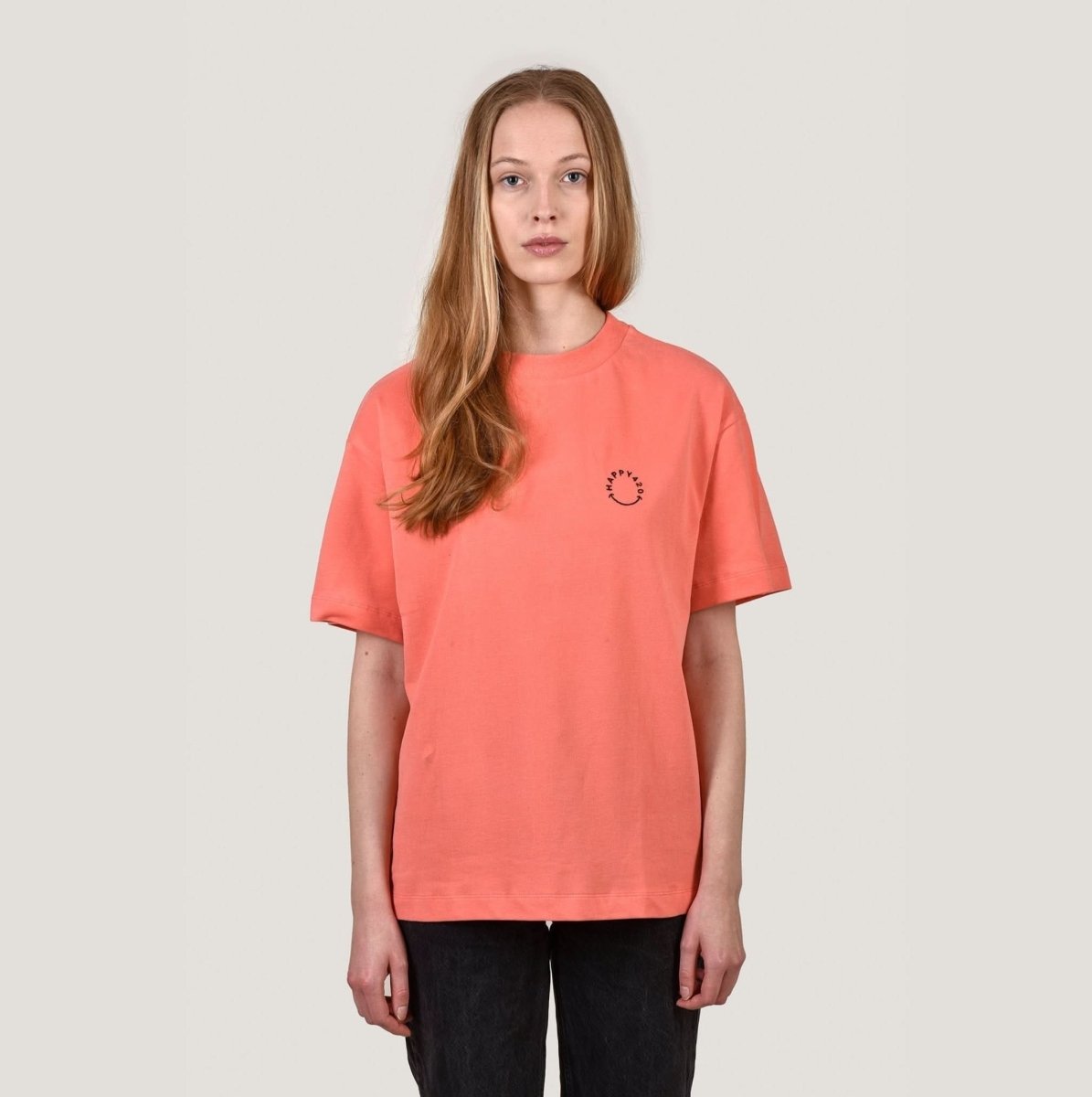 HAPPY 420 T - CORAL oversize Merch M - Hanfify