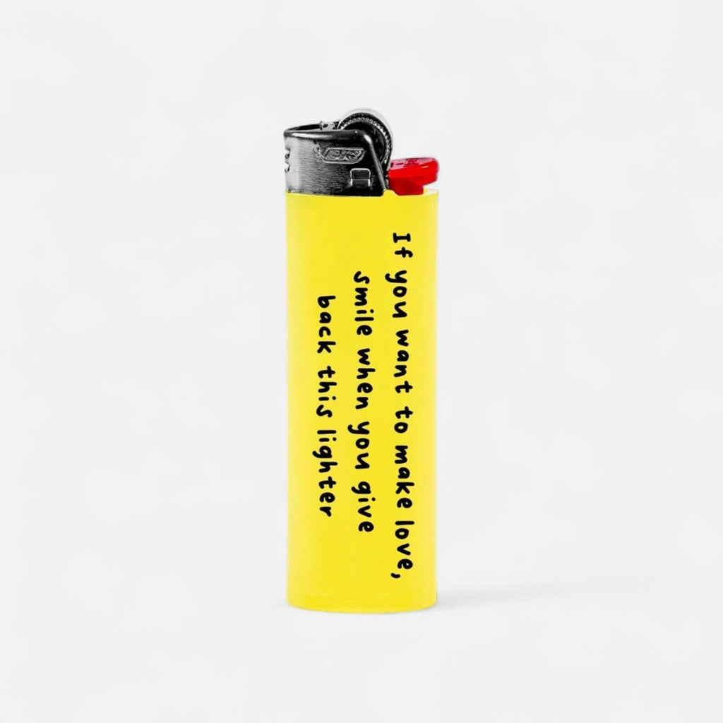 Happy420 BIC Feuerzeug - groß Merch Make Love - Hanfify
