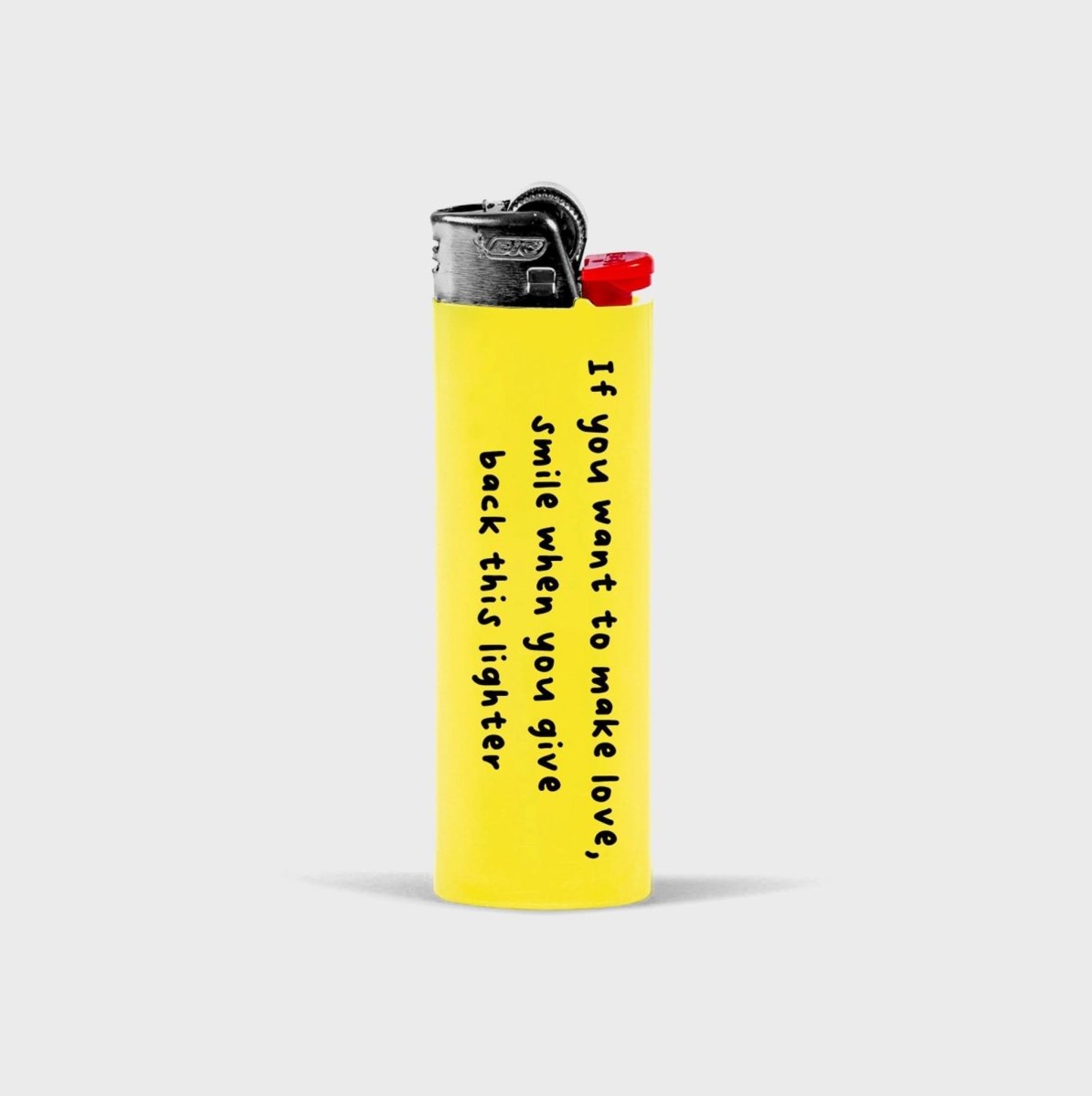 Happy420 BIC Feuerzeug - groß Merch Make Love - Hanfify