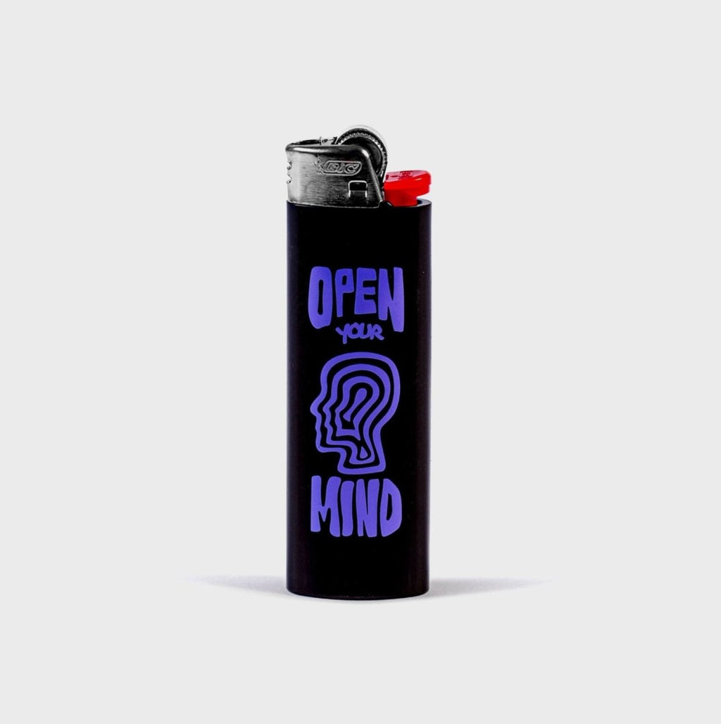 Happy420 BIC Feuerzeug - groß Merch Open your Mind - Hanfify