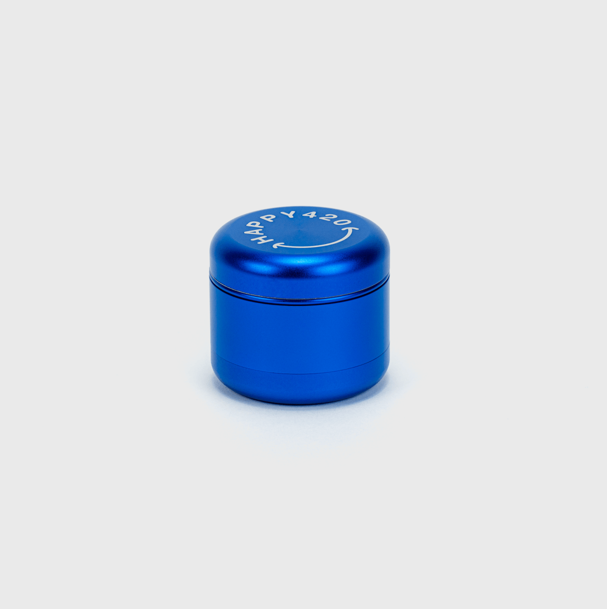 Happy420 Deluxe Quartet Grinder Headshop Blue - Hanfify