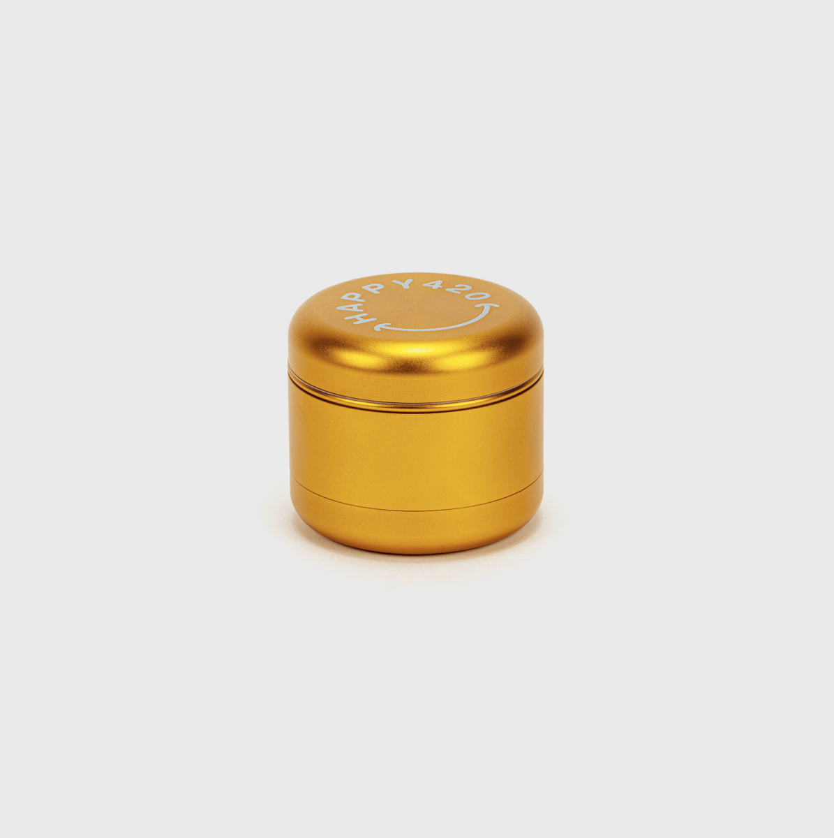 Happy420 Deluxe Quartet Grinder Headshop Gold - Hanfify