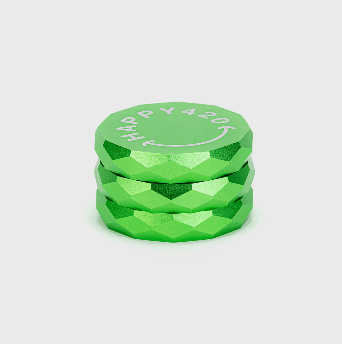 Happy420 Diamond Grinder Headshop Green - Hanfify