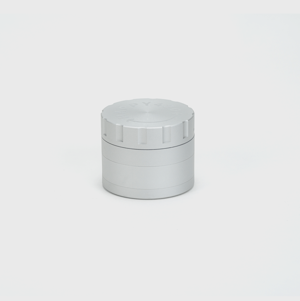 Happy420 Luxury Grinder Headshop Silver - Hanfify