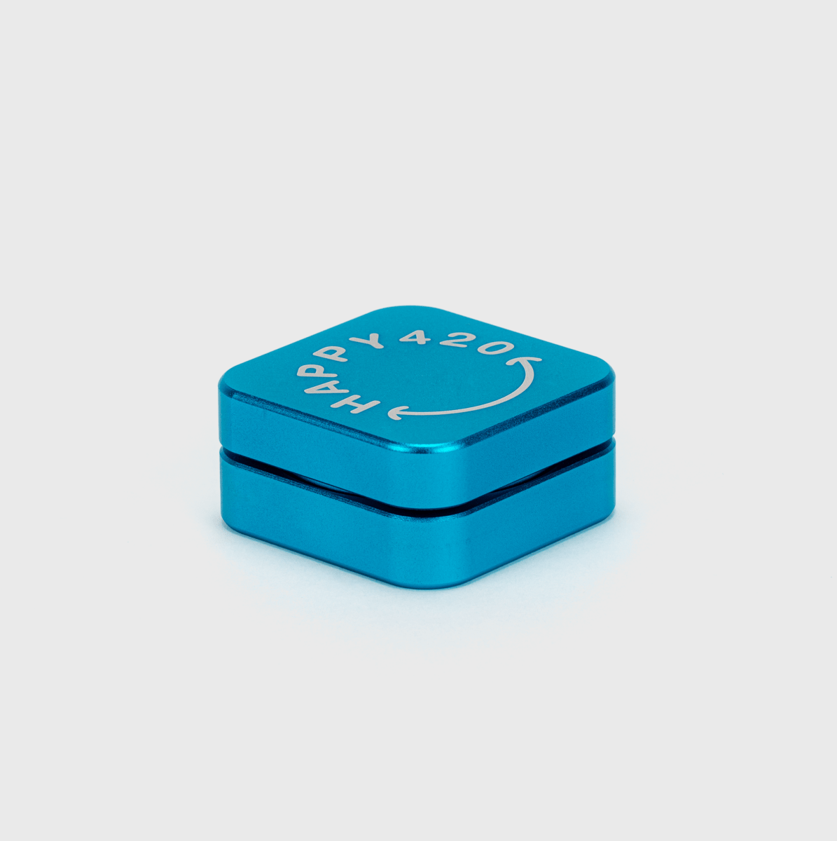Happy420 Quattro Grinder Headshop Blue - Hanfify