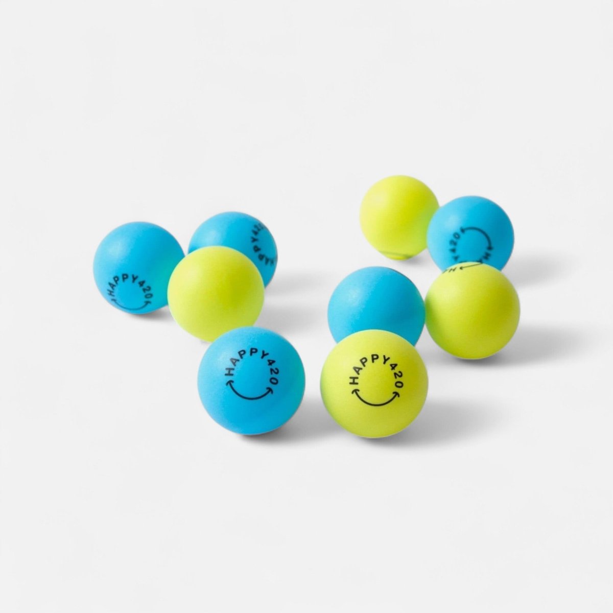 Happy420 Tischtennisbälle 6 Stk. Merch Gelb - Hanfify