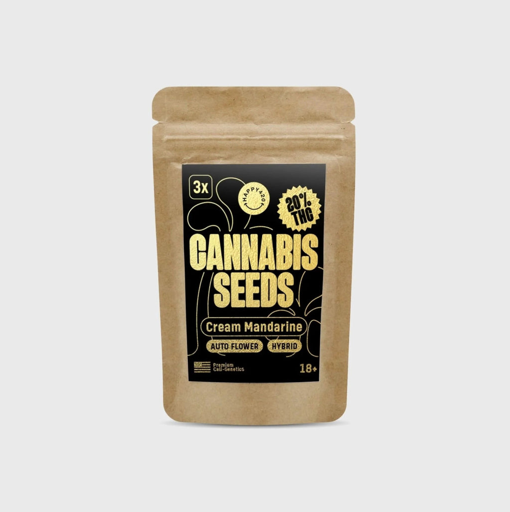 Legendary Cali Genetics Seeds Cream Mandarine 18% THC 🌱 auto flowering Cannabissamen 3 Stück - Hanfify