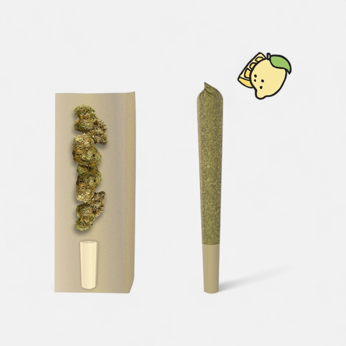 🍋 👑 Lemon Haze 12% CBD Prerolls Joints 3er Pack - Hanfify