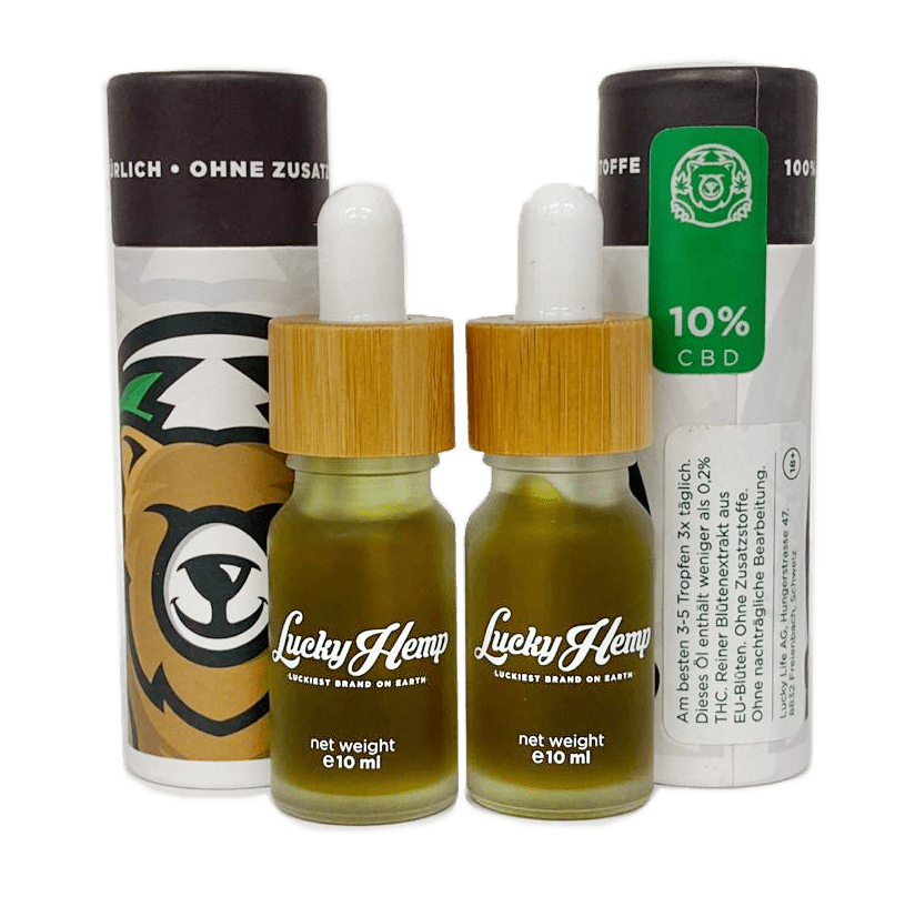 Öl - Set 10% + 20% Vollspektrum CBD - Öle Öl 2x 10ml - Hanfify®