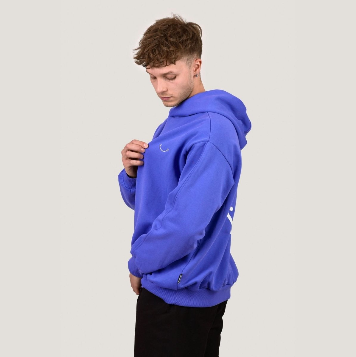 SMILE HOODIE - PURPLE Merch M - Hanfify
