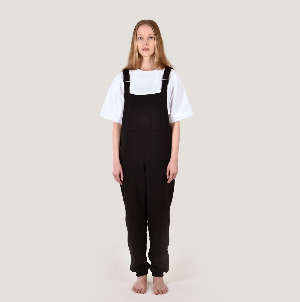SMILE - Jogging - Latzhose - Black Merch L/XL - Hanfify