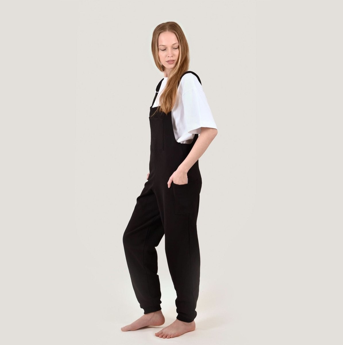 SMILE - Jogging - Latzhose - Black Merch L/XL - Hanfify
