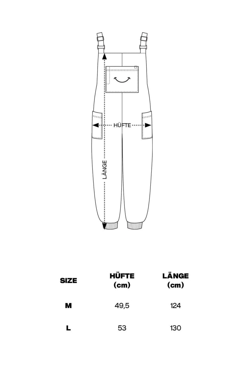 SMILE - Jogging - Latzhose - Sunshine Merch S/M - Hanfify